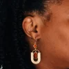 Adi Retro U-Shaped Drop Earrings