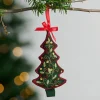 Adorned Christmas Tree Embroidered Ornament