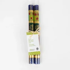 African Mineral Painted Taper Candles