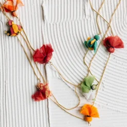 Akku Sari Bead Multistrand Necklace