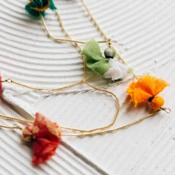 Akku Sari Bead Multistrand Necklace