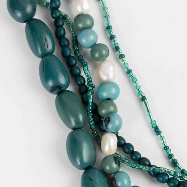 Alba Five Strand Seed & Pearl Necklace