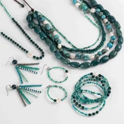 Alba Five Strand Seed & Pearl Necklace