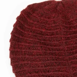Alpaca Wool Beanie - Cherry