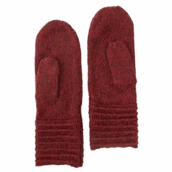 Alpaca Wool Mittens - Cherry