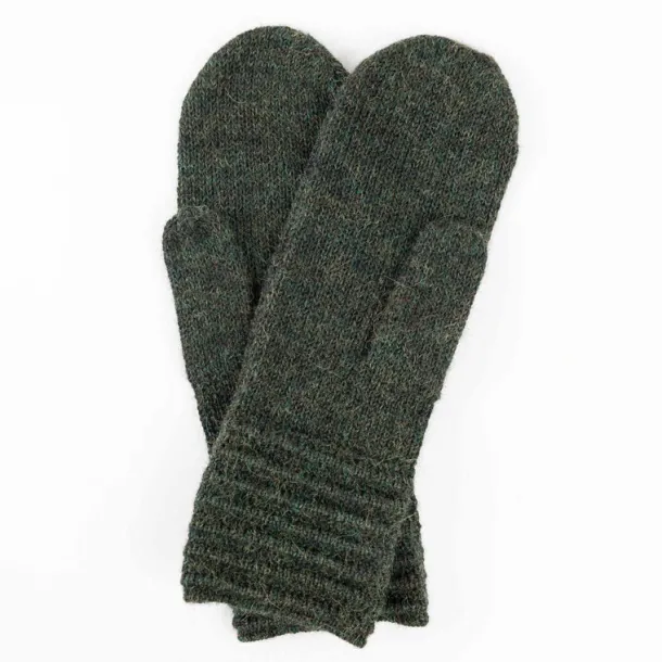 Alpaca Wool Mittens - Forest