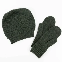 Alpaca Wool Mittens - Forest