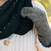 Alpaca Wool Mittens - Grey