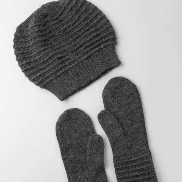 Alpaca Wool Mittens - Grey