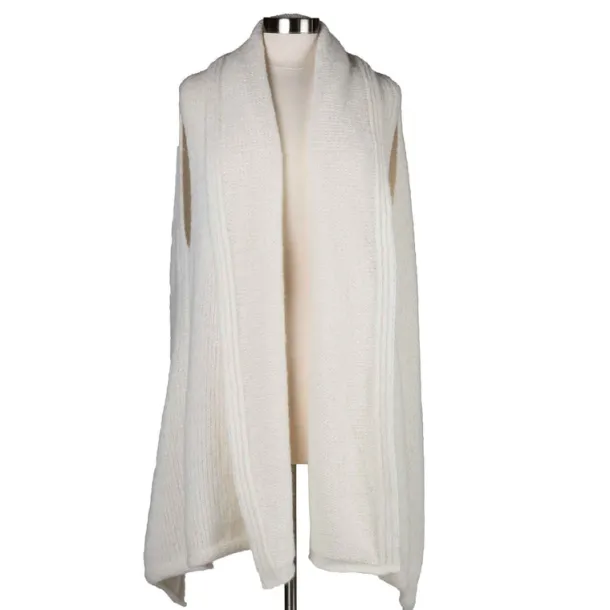 Alpaca Wool Shawl - Ivory