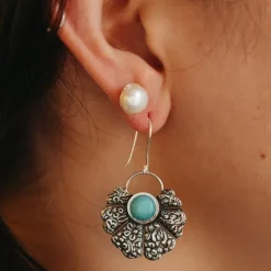 Amazonite Fan Earrings