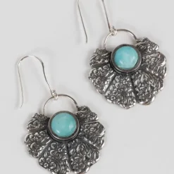 Amazonite Fan Earrings