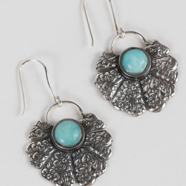 Amazonite Fan Earrings