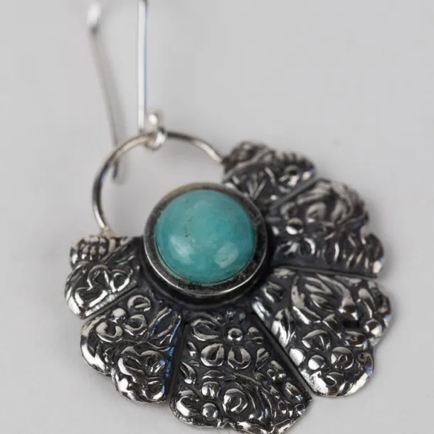 Amazonite Fan Earrings
