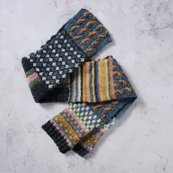 Amba Color Block Wool Scarf