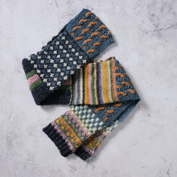 Amba Color Block Wool Scarf