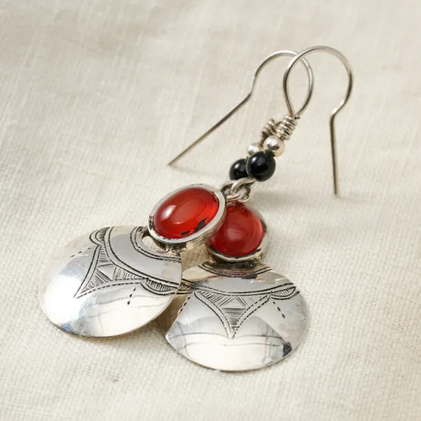 Amellal Tuareg Silver Drop Earrings