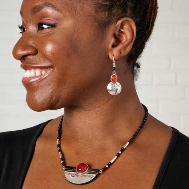 Amellal Tuareg Silver Pendant Necklace