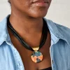 Antonella Flower Petal Layered Pendant Necklace