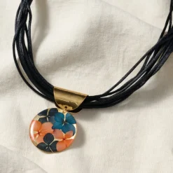 Antonella Flower Petal Layered Pendant Necklace