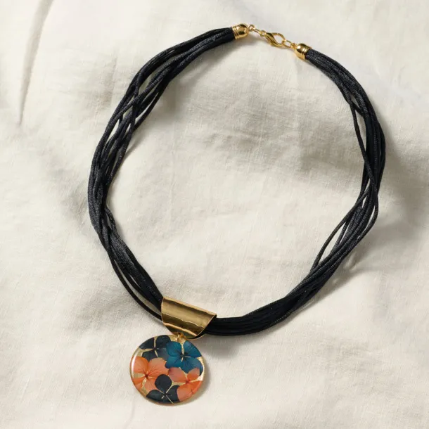 Antonella Flower Petal Layered Pendant Necklace