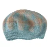 Aqua Tan Winter Beret