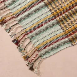 Arama Fringed Silk and Banana Fiber Throw