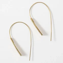 Art Deco Leaf Earrings