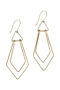 Art Deco Wire Earrings