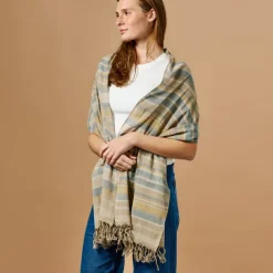 Autumnal Bliss Striped Scarf