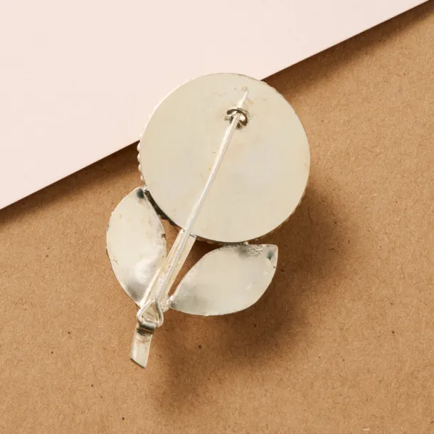 Bagaica Rose Carved Bone Pin