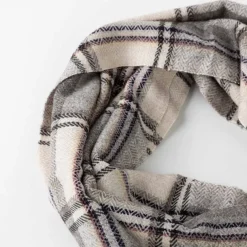 Bagmati Plaid Wool Scarf