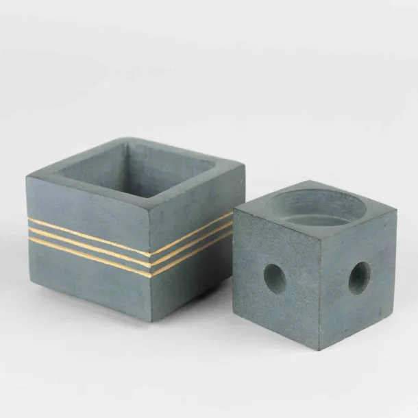 Bahu Stone Candleholder - Tea Lights & Tapers
