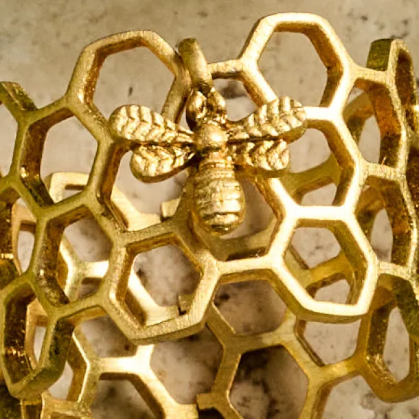 Bee Charmed Honeycomb Ring
