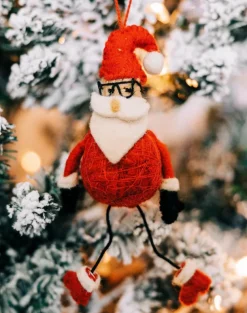 Bendy Santa Ornament