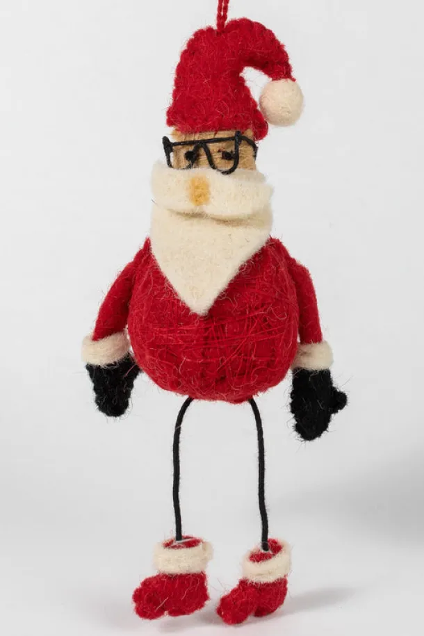 Bendy Santa Ornament