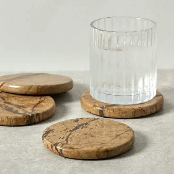Bidasar Stone Coasters - Set of 4