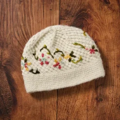 Blissful Flowers Embroidered Hat