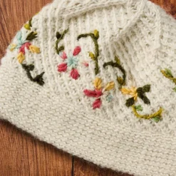 Blissful Flowers Embroidered Hat
