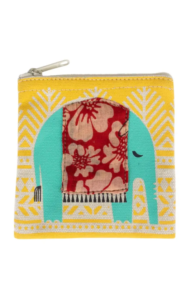 Blue Elephant Coin Purse