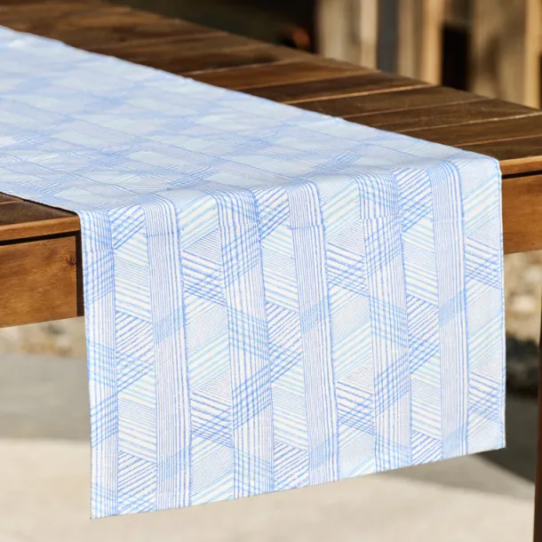 Blue Retro Table Runner