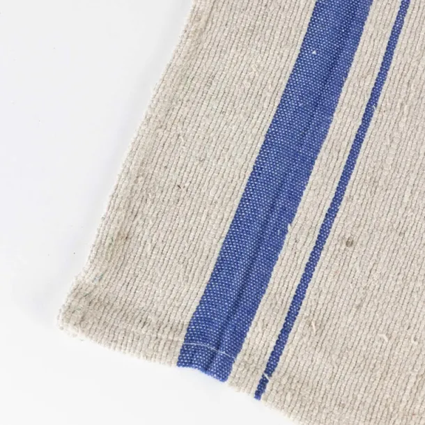 Blue Tan Wide Stripe Dish Cloth - Set of Three