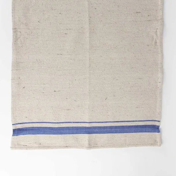 Blue Tan Wide Stripe Tea Towel Set - Set of Three
