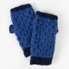 Blueberry Wool Wrist Warmers