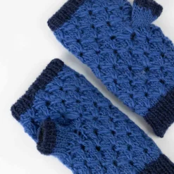 Blueberry Wool Wrist Warmers