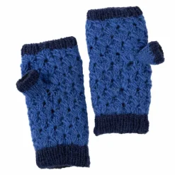 Blueberry Wool Wrist Warmers