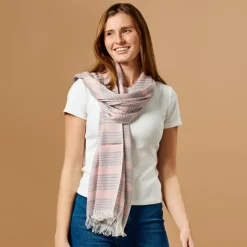 Blush Stripes Scarf
