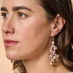 Blush Waterfall Earrings
