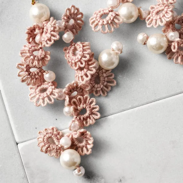 Blush Waterfall Earrings