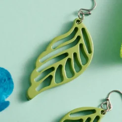 Bodhi Painted Leaves Earrings